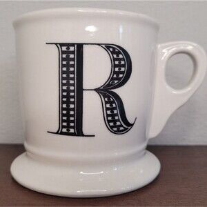Anthropologie "R" Monogram Letter Mug